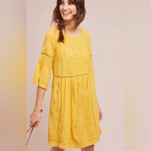 Anthropologie Akemi + Kin Embroidered Dress